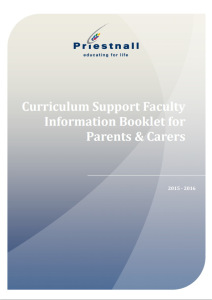 Download Priestnall School's parent and carers booklet